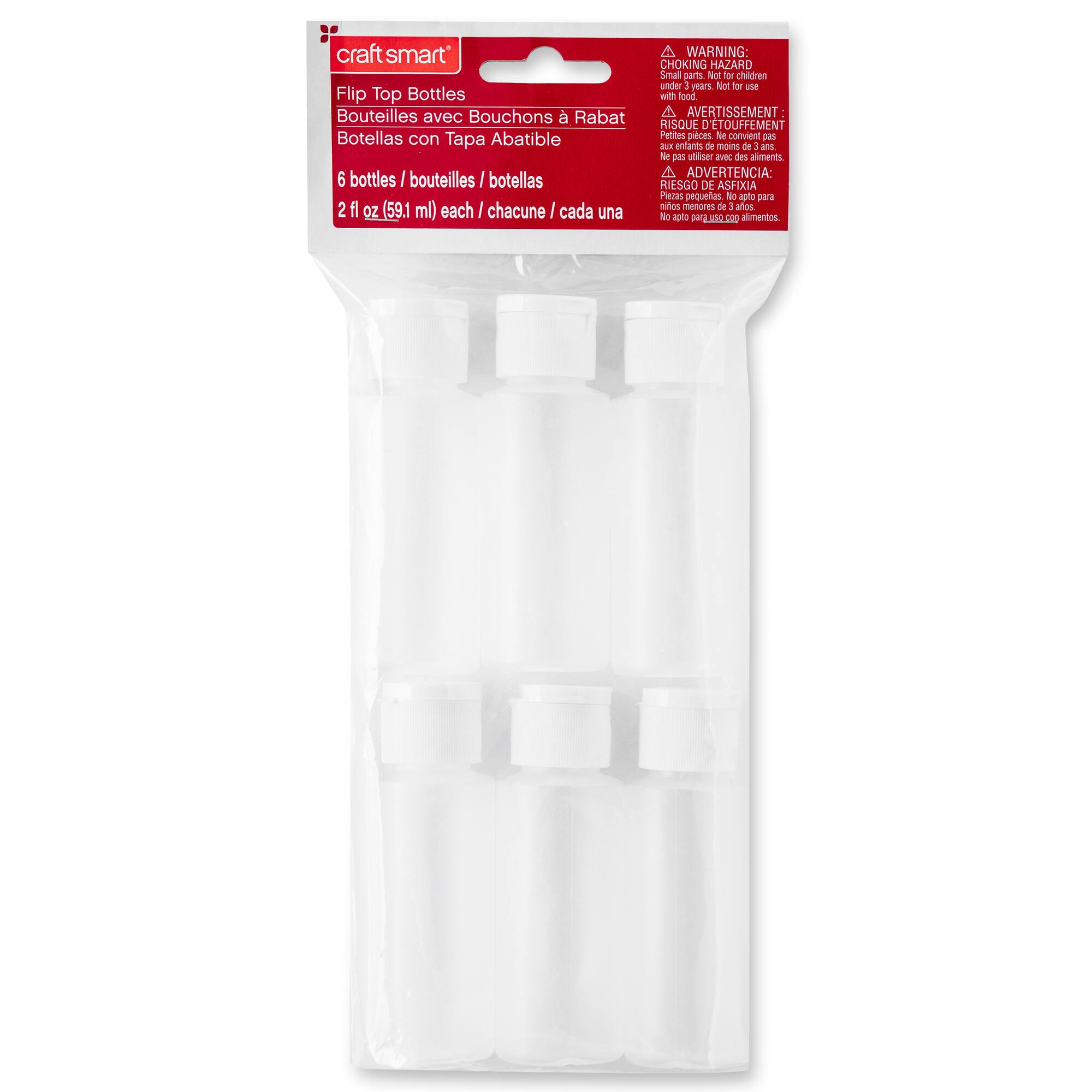 Flip Top Bottles, 6ct. by Craft Smart®
